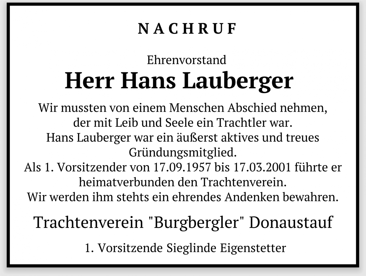 Nachruf Hans Lauberger Nachruf-Hans-Lauberger