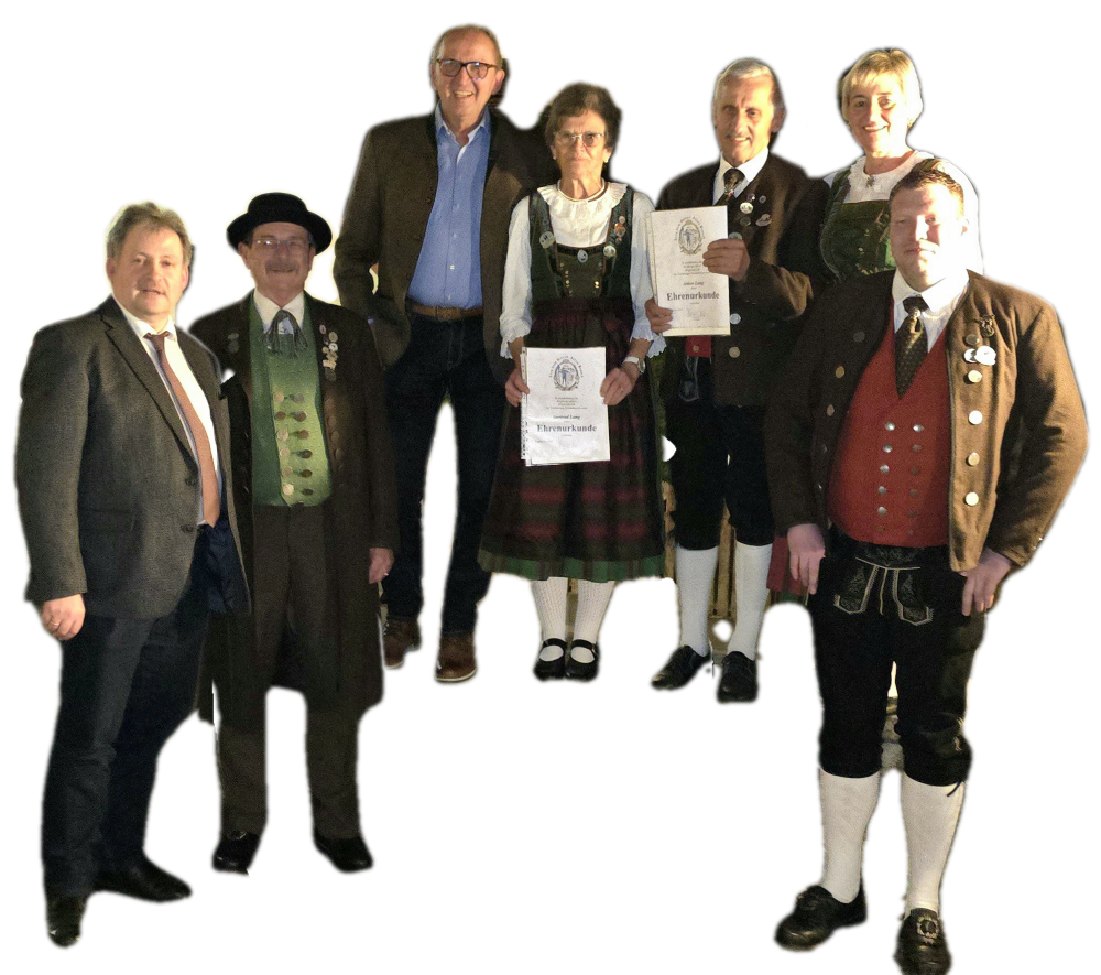 Geehrte Mitglieder auf der Jahreshauptversammlung 2024